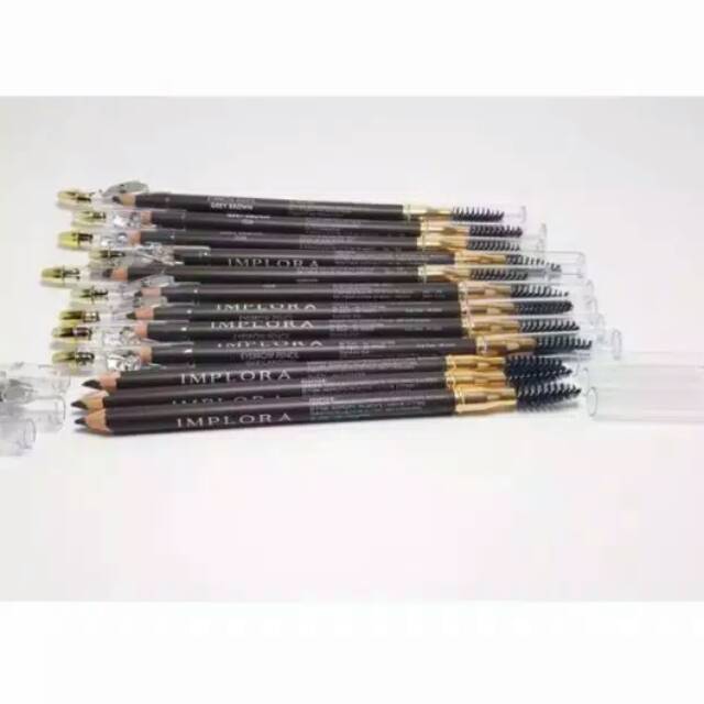 BPOM PENSIL ALIS IMPLORA - Brown | Black | Grey Brown