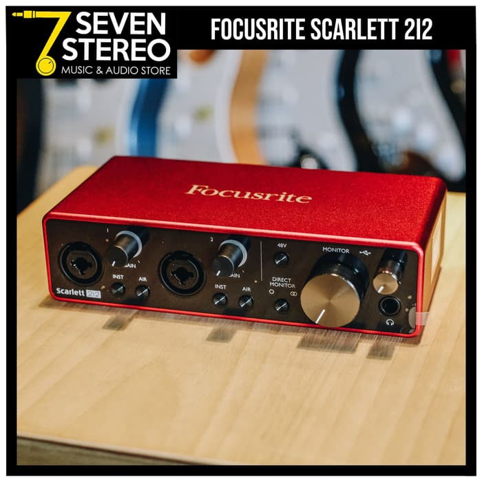 Focusrite Scarlett 2i2 3rd Gen USB Audio Interface - Soundcard Recording