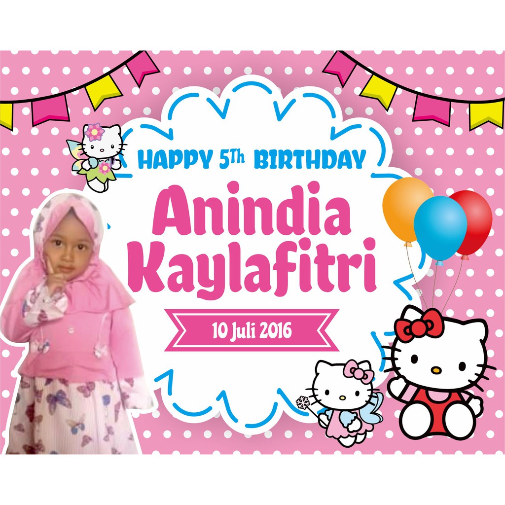 Tas Ultah Mika Full 25 x 18 x 23-Hellokitty