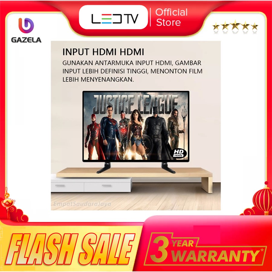 TV LED 22 INCH SUPPORT VGA-HDMI-AV-USB-ANTENA GARANSI 5TAHUN TERMURAH