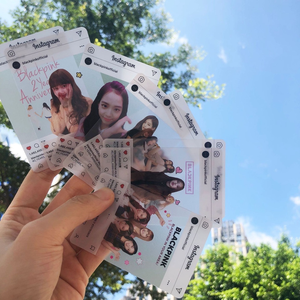 8pcs / set Kartu Pos Desain BLACKPINK Untuk Koleksi