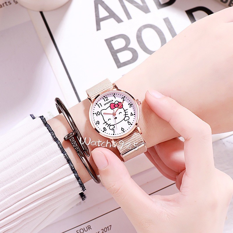 JAM TANGAN WANITA TOUCH PASIR DIGITAL FASHION TANGAN ANALOG IMPORT JAM MAGNET RANTAI JAM MUNRAH W124-5