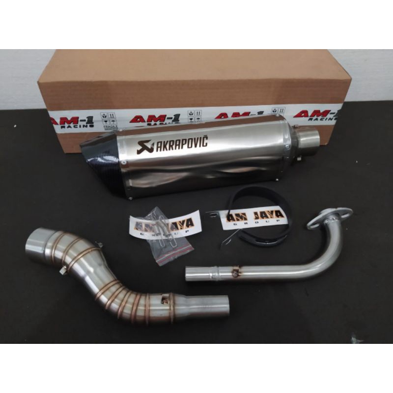 Knalpot Racing Akrapovic Layang Ujung Carbon Yamaha All New Aerox 155 Vva Connected Nmax 155 New Abs