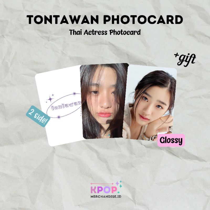 TONTAWAN PHOTOCARD THAI ACTRESS RAIKANTOPENI