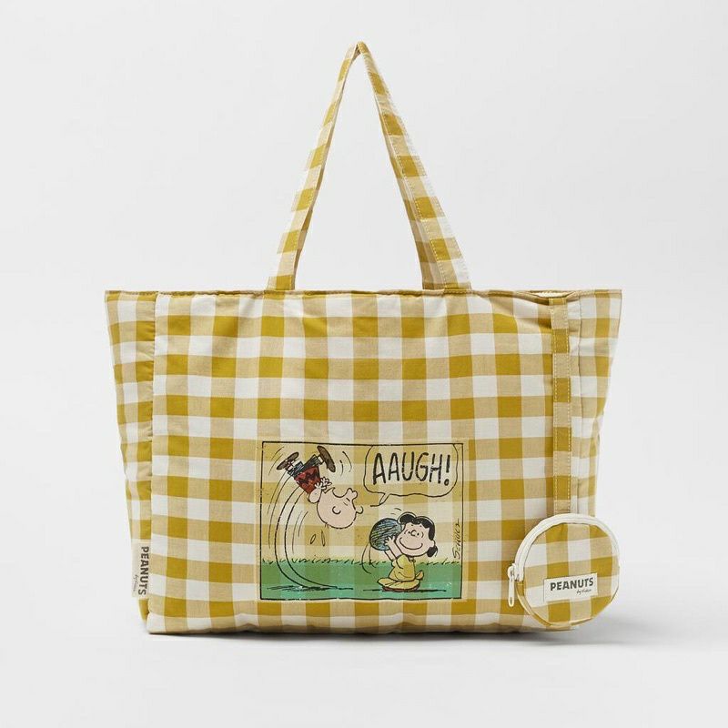 ZR SNOOPY TOTEBAG / TAS ZARA / TAS IMPORT WANITA