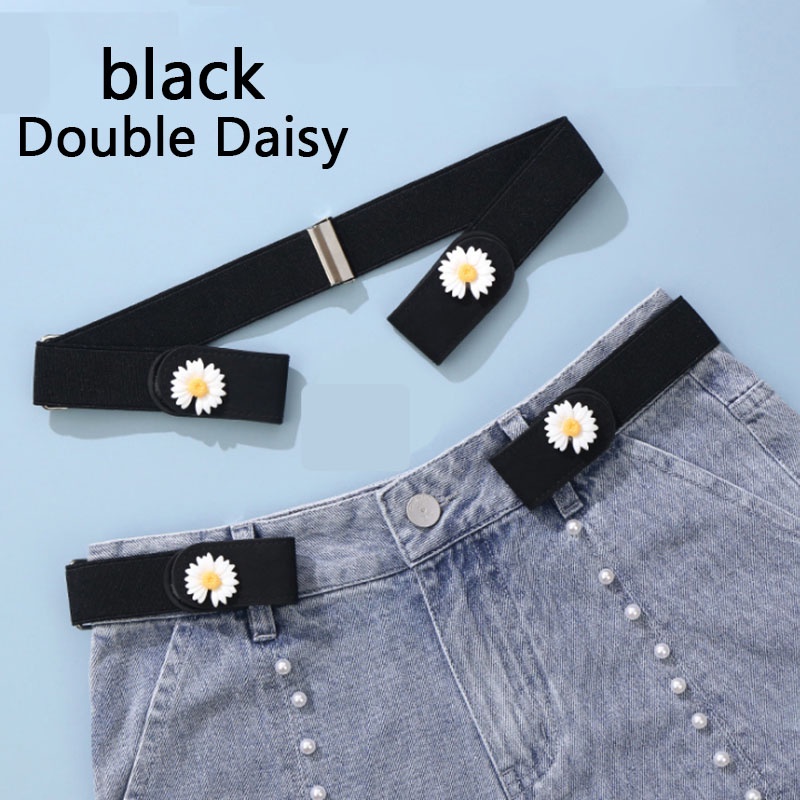 【Ready Stock】Kancing Jeans Logam Korea Simple Adjustable Kancing Kait Pengecil Celana Panjang Desain Bunga Daisy Putih Lingkar Pinggang Bisa Dilepas Kado Ulang Tahun Aksesoris Wanita Murah COD