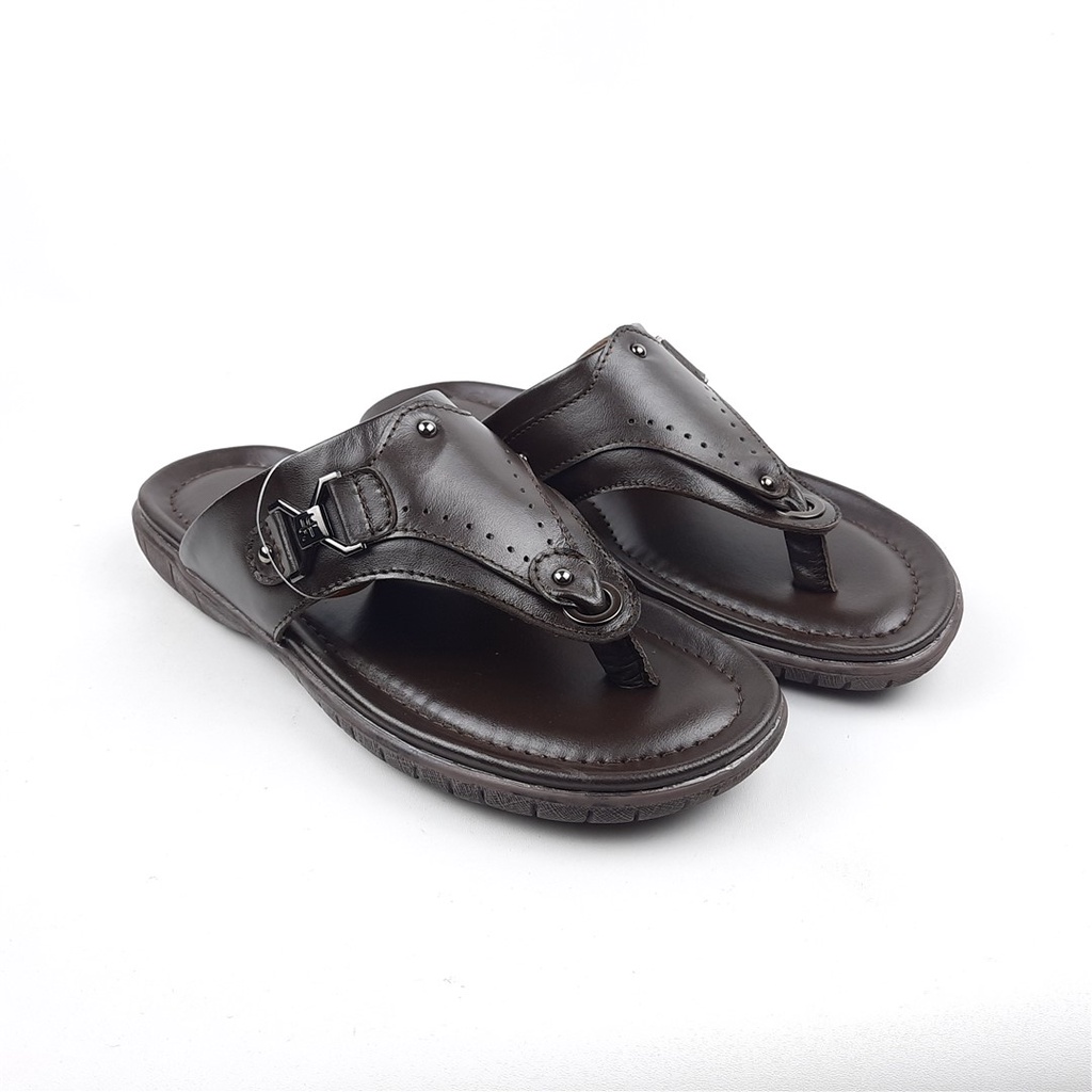 Sandal pria bahan kulit asli keyton Jr.118 39-43