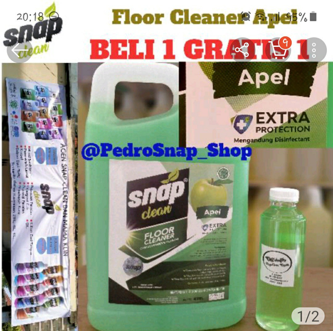 Liquid Detergen - Detergen Cair - Snap Clean - Isi 4l