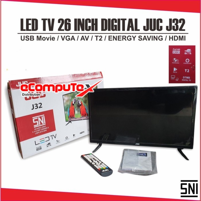 TV LED JUC DIGITAL 26&quot; INCH J32 T2 / TELEVISI J 32 ANDROID 4.4 - GARANSI RESMI