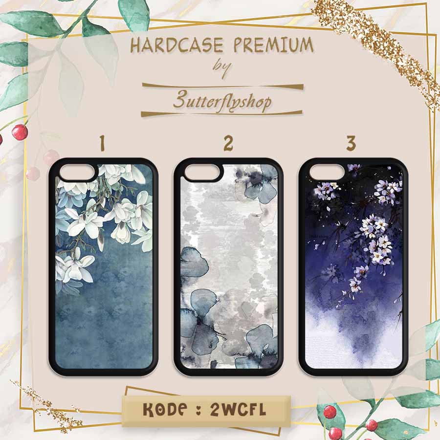 HARDCASE Water Floral casing case Oppo Vivo Realme Redmi Xiaomi Samsung iphone