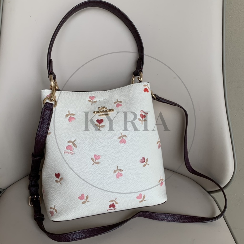 TAS WANITA SELEMPANG BUCKET BAG CH 2811 HEART LOVE IMSDB FLOWER TOWN SMALL