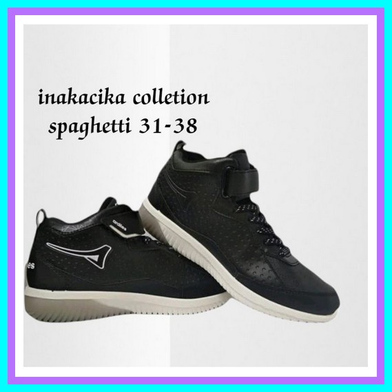 Sepatu Sekolah Sneakers  Anak Perempuan Laki Sd Sma Warna Hitam Polos  Sepatu Sekolah Anak Ardiles