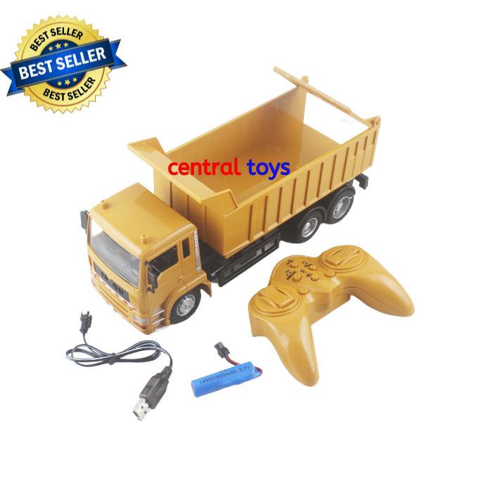 rc alat berat dump truck AOHAI 3824 skala 1:24 mainan remote truck