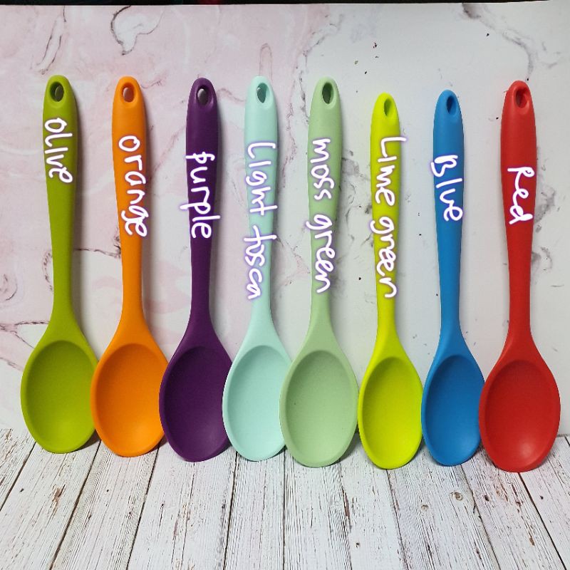 silicone cooking spoonela spatula / sodet sutil masak model sendok tebal