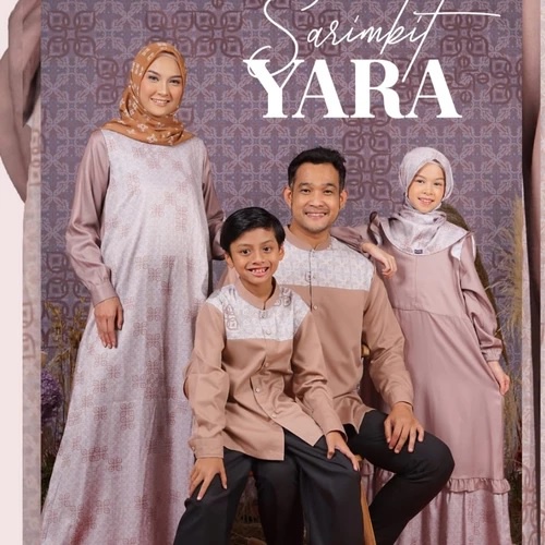 Gamis Dress Elzatta Sarimbit Terbaru Yara Wom lebaran 2022