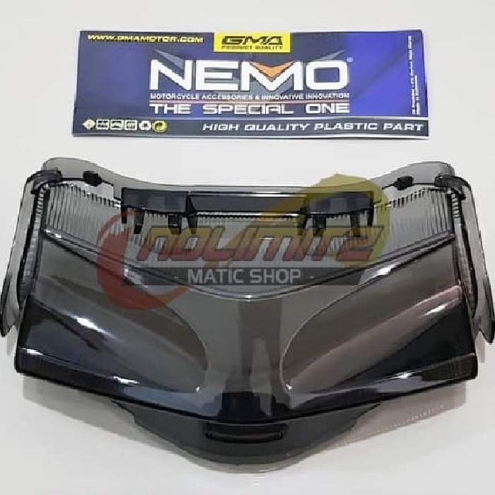 Mika Kaca Stoplamp Lampu Rem Belakang Smoke NEMO Yamaha Aerox 155 OLD