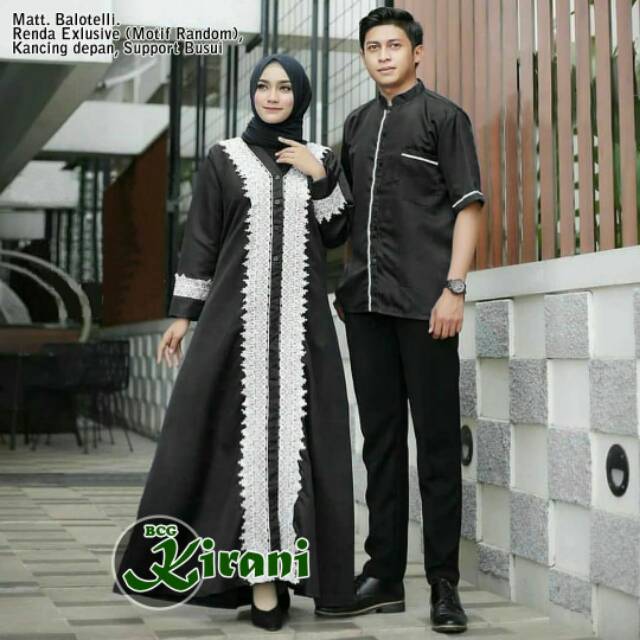 BAJU COUPLE HEM DAN GAMIS / couple gamis arab