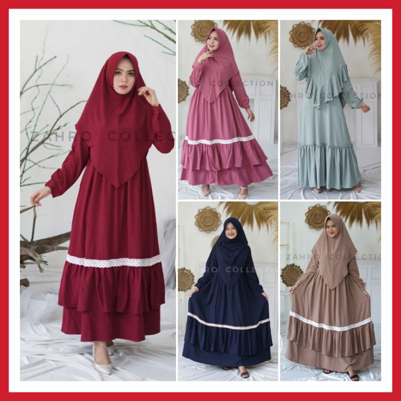 Gamis Zahra Set Original by Az Zahro