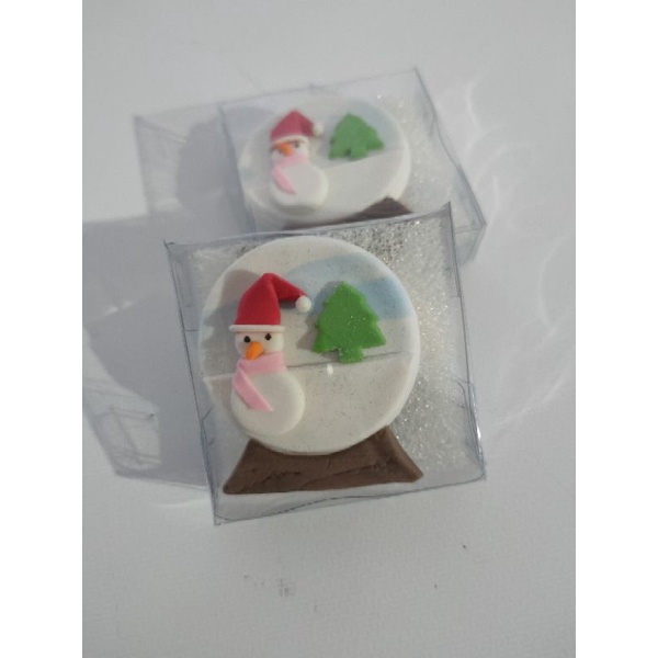 Clay natal snowman isi 2 pcs