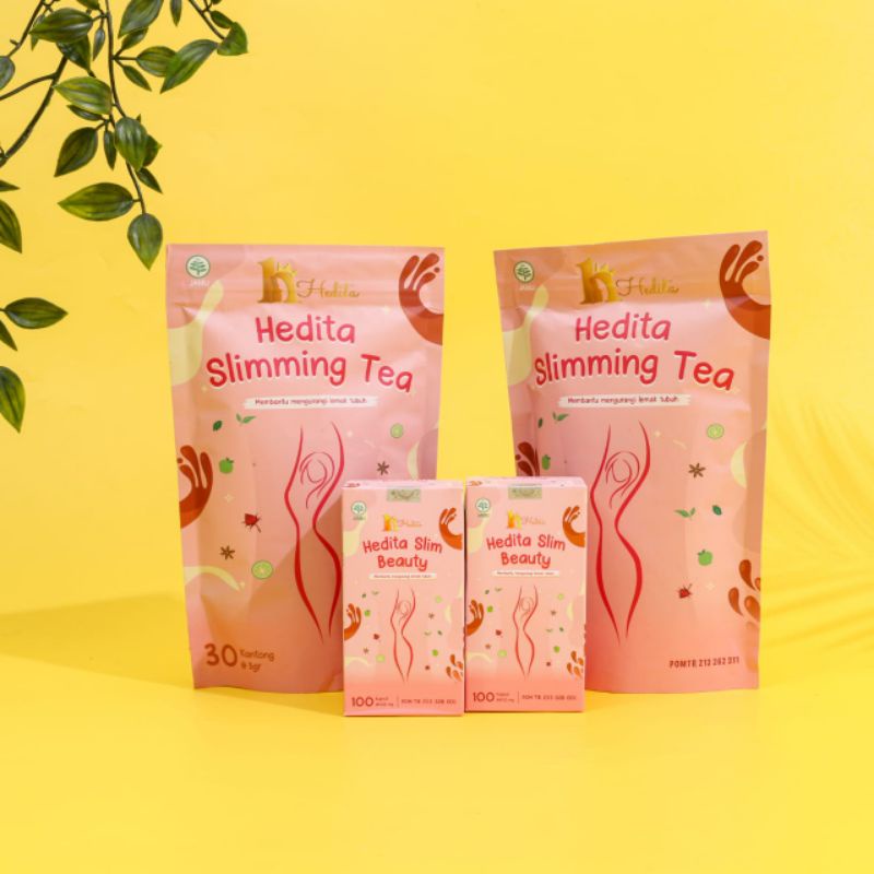 AMPUH  PELANGSING BPOM HEDITA KAPSUL DAN SLIMMING TEA DIET AMAN HERBAL TANPA EFEK SAMPING