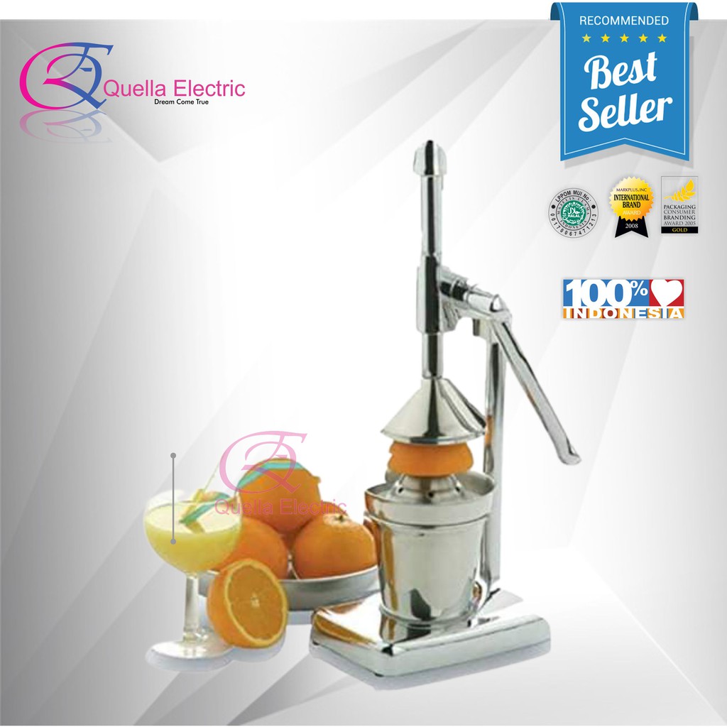 Alat Peras Jeruk Manual Stainless Steel - Pemeras Buah Jeruk Lemon Tanpa Listrik