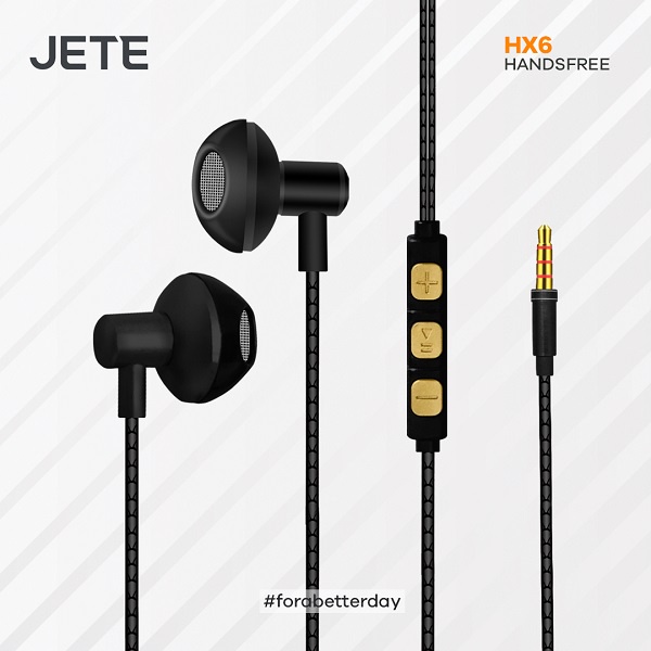 Headset Earphone JETE HX6 - Garansi 2 Tahun Rusak Tukar Baru