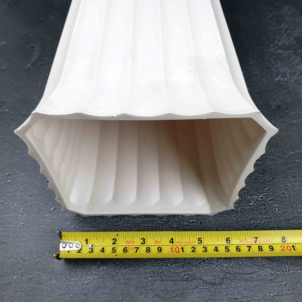 Vas Bunga Plastik Tinggi 35.5 Cm/ Pot Bunga Plastik/ Vas Pita Kerut