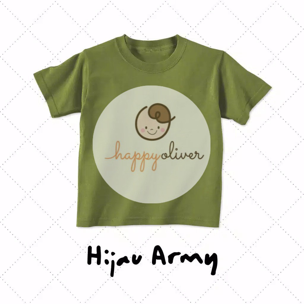 PROMO 10.10 HappyOliver KAOS POLOS ANAK ADEM NYAMAN BAHAN KATUN COMBED 30S KAOS ANAK MURAH 1-4 TAHUN