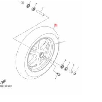 Original Ban Depan Tubless Irc Yamaha Freego