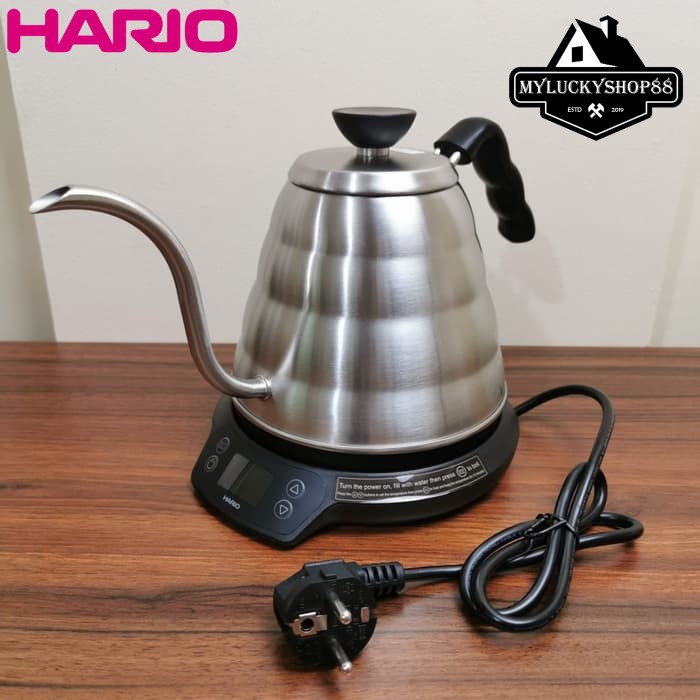 Hario V60 Electric Kettle Buono EVKT-80HSV - Teko Leher Angsa Elektrik