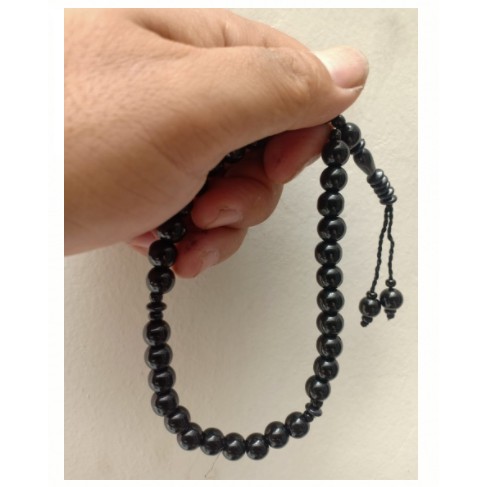 TASBIH BATU LIMBAD 10MM 33 BUTIR HITAM