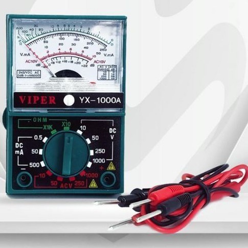 Multitester Avometer kecil Analog VIPER YX-1000A (tanpa baterai)