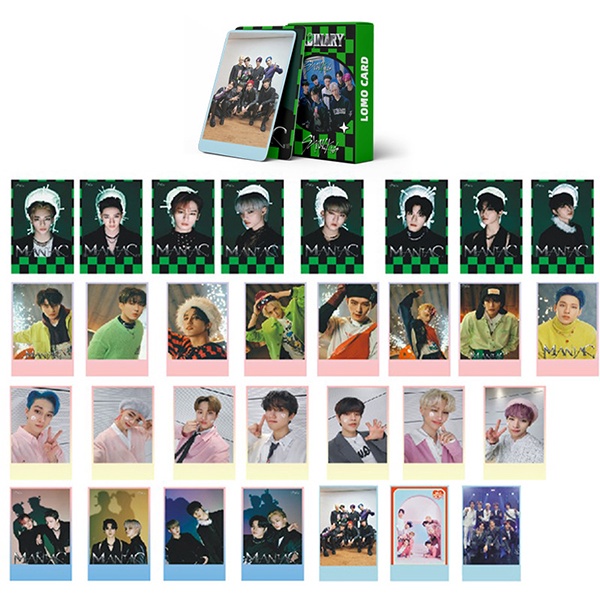 30pcs / box Kartu Foto BTS 2022 ENHYPEN BLACKPINK Stray Kids EXO TWICE TXT NCT Dream Aespa LOMO