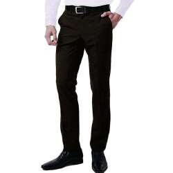 Lesta Langgeng Celana Formal Pria Slimfit Bahan Kain Twist/Teflon Warna Hitam Panjang 27-36