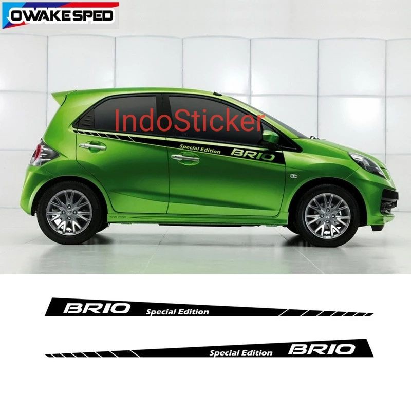 stiker mobil Honda Brio cutting sticker stiker minimalis limited edition Honda Brio Satya