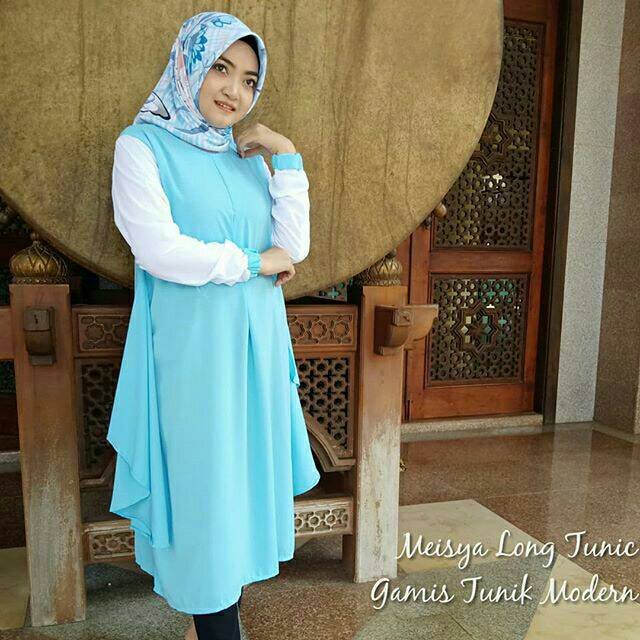 Long Tunic | Tunik Muslimah | Outfit >>> MEISYA LONG TUNIC