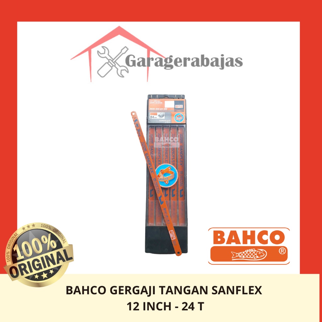 BAHCO - Gergaji Tangan Sanflex - 12 inch 24 T