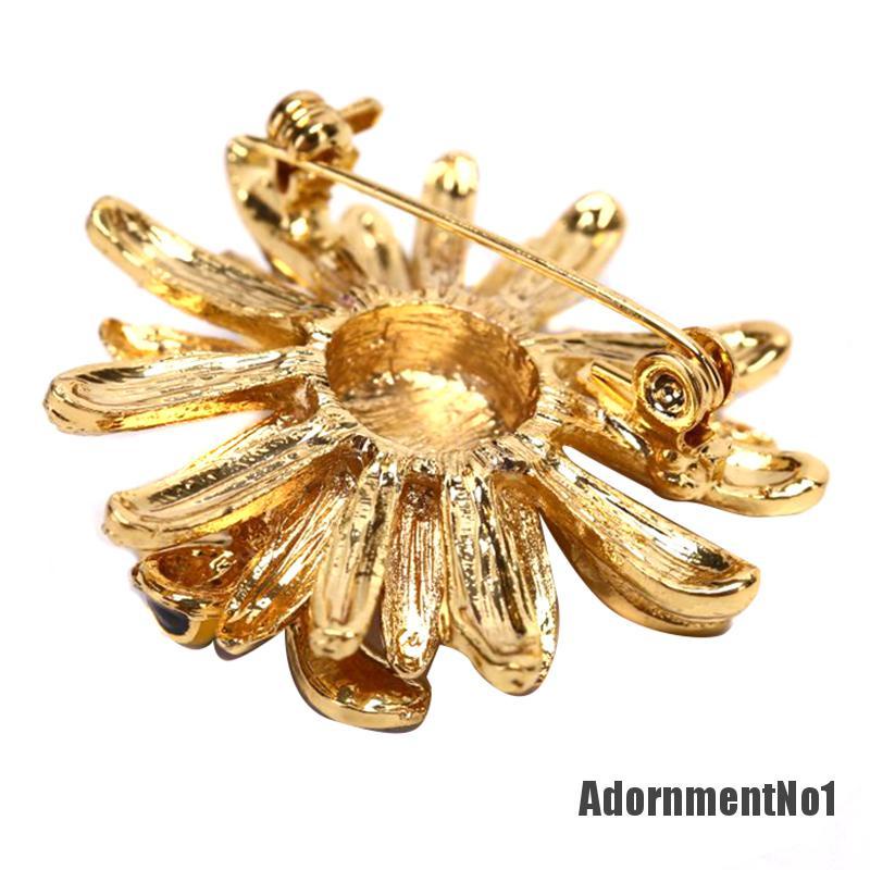 (Adornmentno1) Bros / Pin Motif Bunga Daisy + Lebah Madu Untuk Aksesoris Wanita