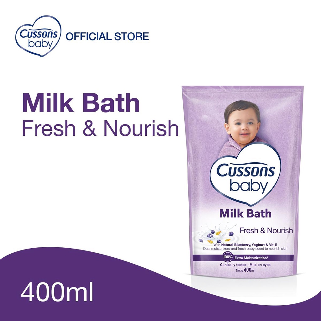 CUSSONS MILK BATH FRESH&amp;NOURISH 400ML REFFIL