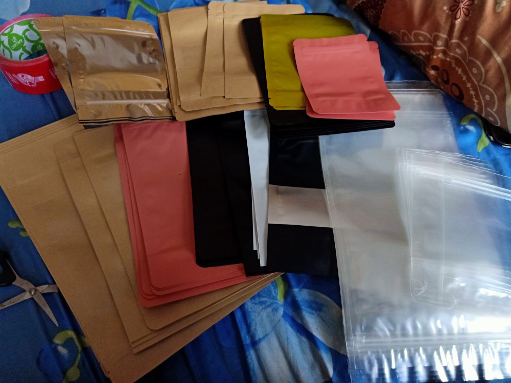 Standing Pouch Klip Window Metalize - Plastik Kemasan Makanan 16x24