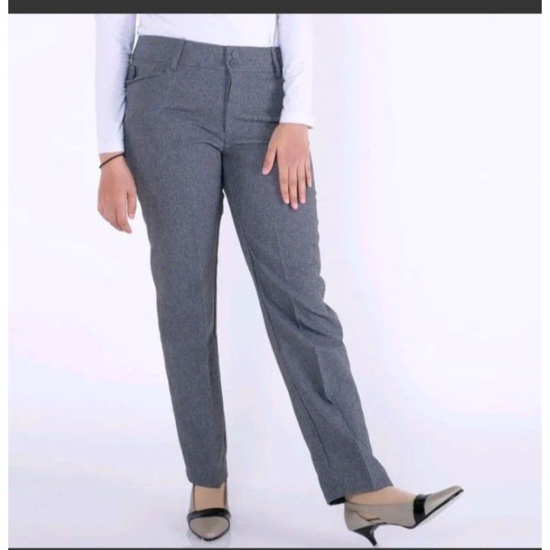 celana kantor wanita panjang slim fit