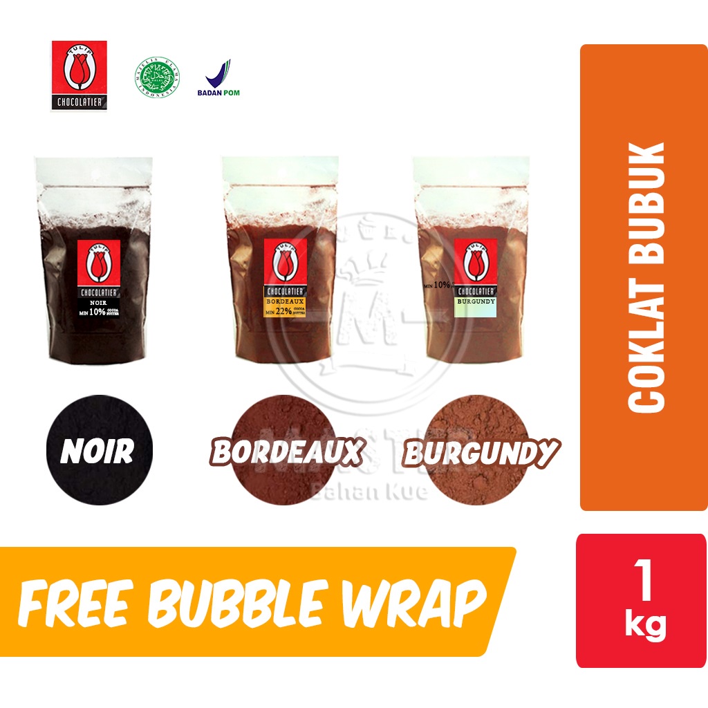 

Coklat Bubuk Tulip Bordeaux / Burgundy / Noir Cocoa Powder [1 kg]