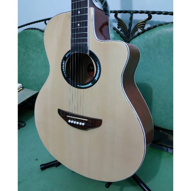 Gitar Akustik Merk Yamaha Tipe Apx-500 Warna Natural Sunkay Trusrod Senar String Murah Jakarta