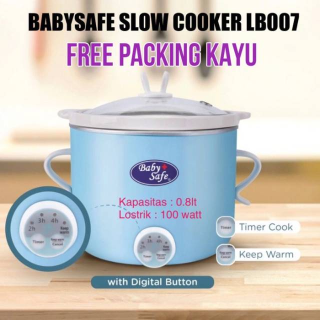 Jual Baby Safe Slow Cooker LB007 Baby Safe Food Maker Baby Indonesia