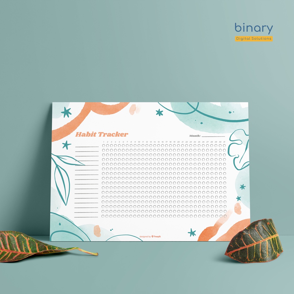 

Poster Habbit Tracker + Free Spidol | ps-HT03 | Poster Planner Aesthetic