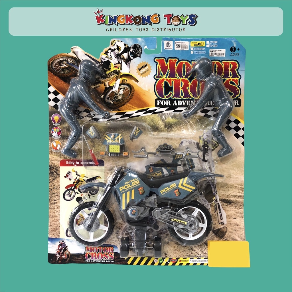 MAINAN MOTOR TRAIL SET ANAK / MAINAN BONGKAR PASANG MOTOR TRAIL / 08020033