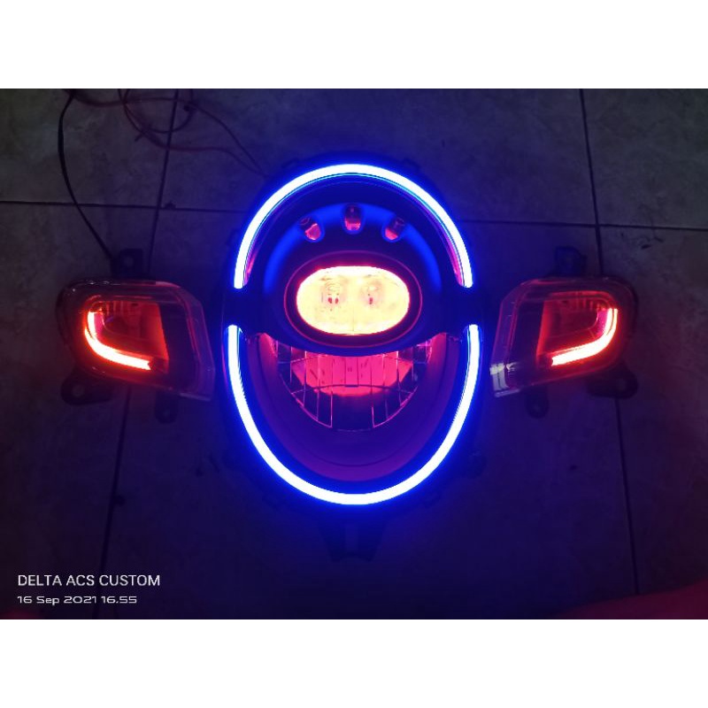 Lampu Alis & Devil Eyes Scoopy fi 2018 / 2019