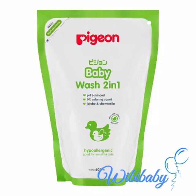 Pigeon Baby Wash 2in1 Chamomile Pouch 600 mL Refill