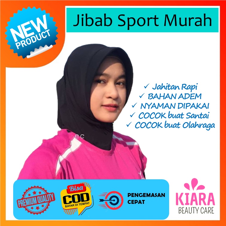 JIBAB SPORT MURAH /Jilbab Lycra Instan Jokowi / Kerudung Wanita / HIJAB ADDIBA SERPOL-2