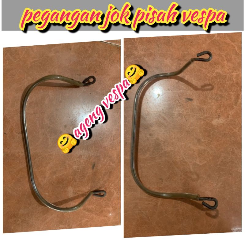 pegangan jok Vespa pegangan jok pisah Vespa klasik pegangan jok anak Vespa PX super sprint vbb bajai